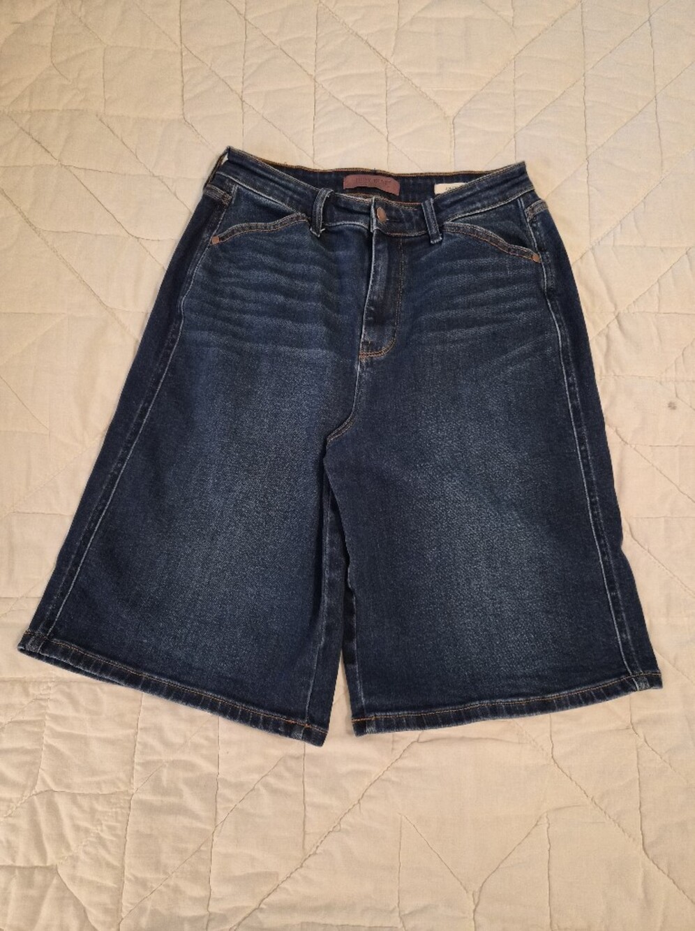 Judy Blue High Rise 'Jorts' Shorts- Size S - Picture 2 of 12